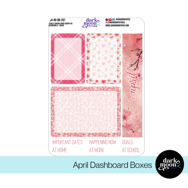 Hobonichi Cousin Dashboard Kit - Starlit Sakura - 104-40-DB - Image 2