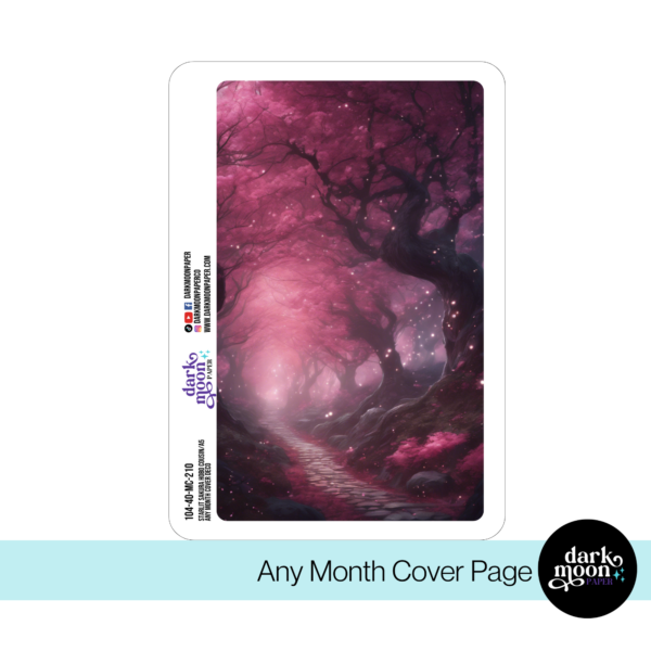 Hobonichi Cousin Monthly Cover Page - Starlit Sakura - 104-40-MC - Image 3