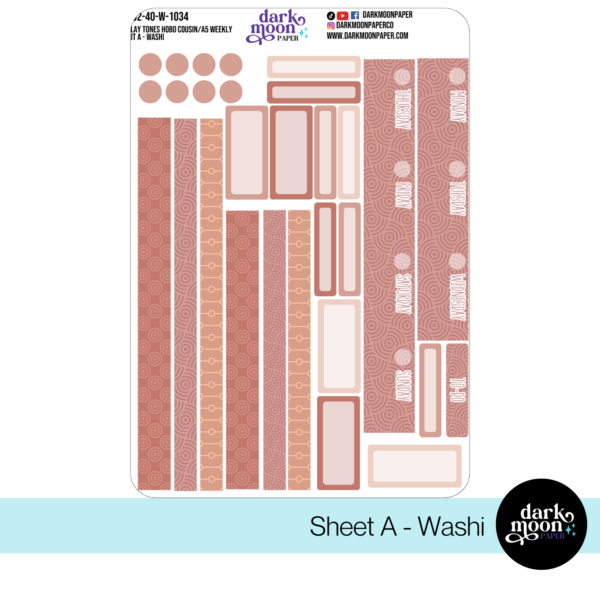 Hobonichi Cousin Weekly Kit - Clay Tones - 402-40-W - Image 2