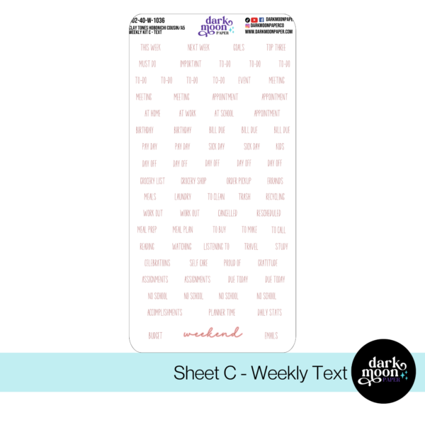 Hobonichi Cousin Weekly Kit - Clay Tones - 402-40-W - Image 4