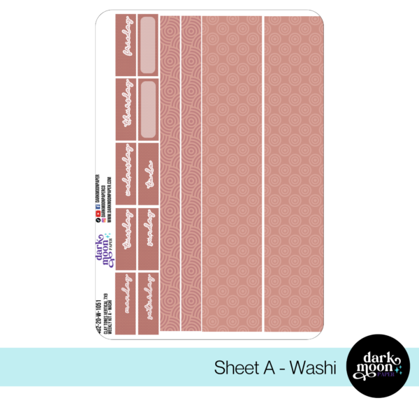 Standard Vertical Planner Weekly Kit - Clay Tones - 402-20-W - Image 2