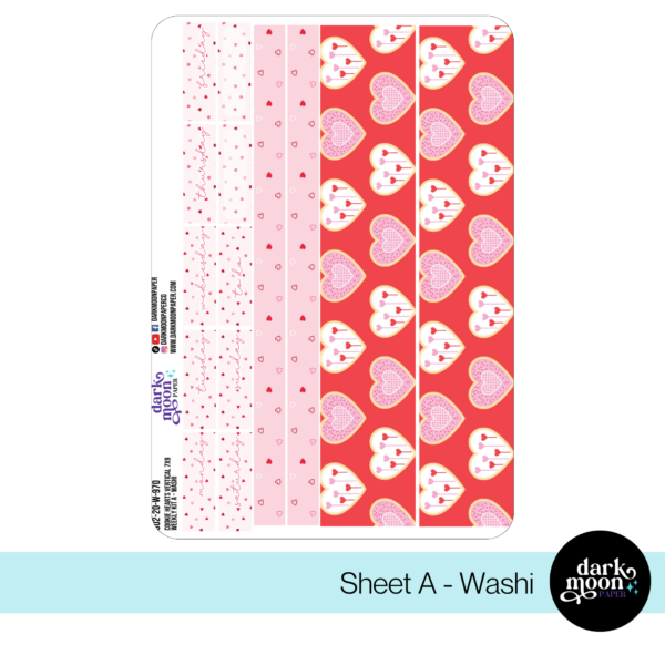 Standard Vertical Planner Weekly Kit | Cookie Hearts | 302-20-W - Image 2