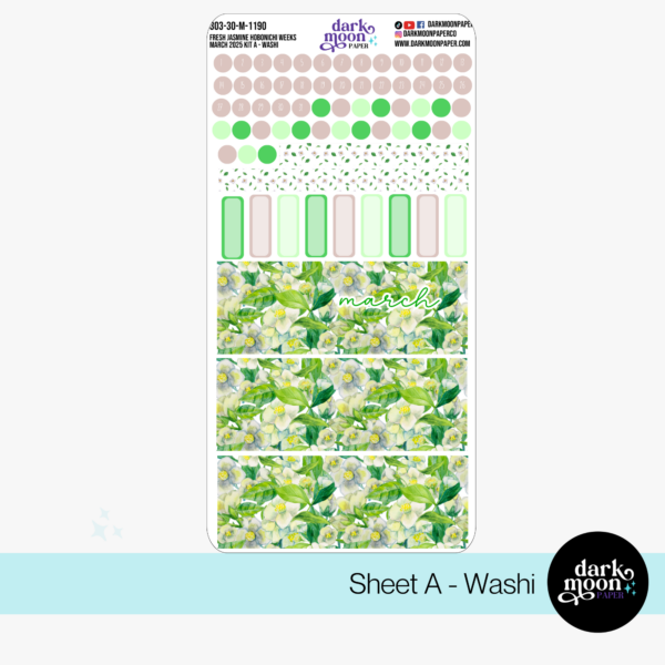 Hobonichi Weeks March 2025 Monthly Kit - Fresh Jasmine - 303-30-M - Image 2