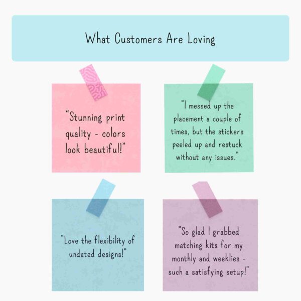 Infographic showing positive customer feedback and praise