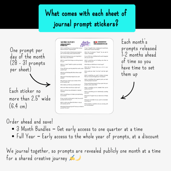 benefits of journal prompt sticker sheets