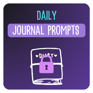 Infographic daily journal prompts available free in the freebies library