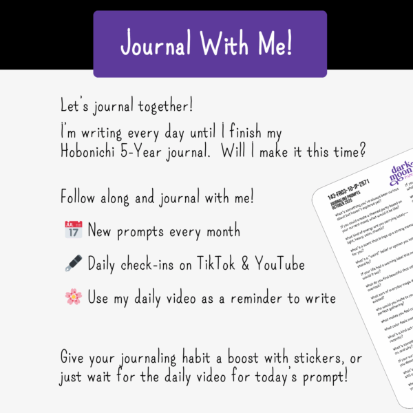 develop a daily journaling technique by journaling with me and prompt stickers