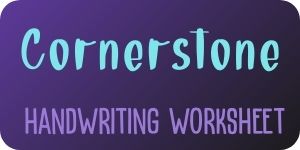 Cornerstone free brush lettering worksheet download