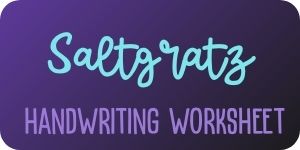 Saltgratz free handwriting worksheet download