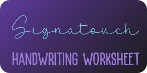 Signatouch free cursive handwriting worksheet download